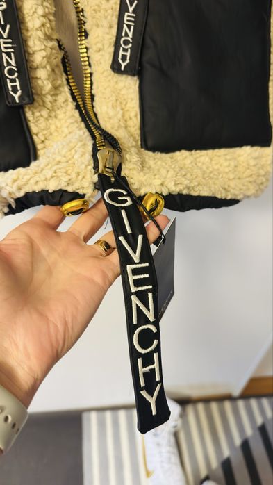 Kurtka polar z eko skórą Givenchy