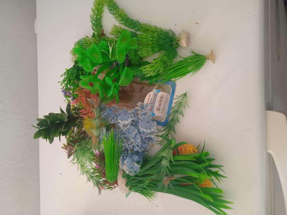 Plantas artificiais para aquário