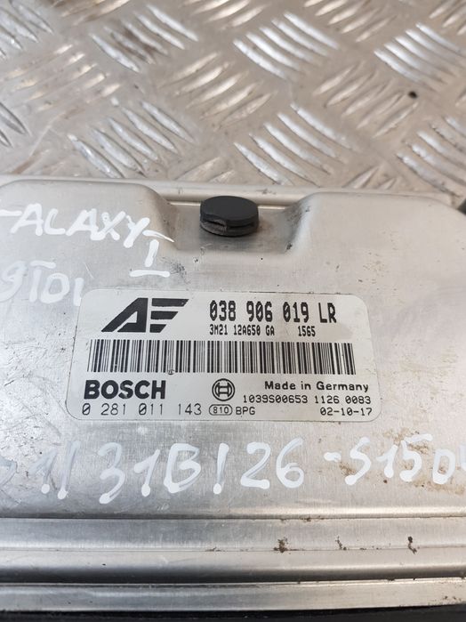 Sterownik Silnika 038906019Lr 0281011143 Ford Galaxy I 1.9Tdi 02R-
