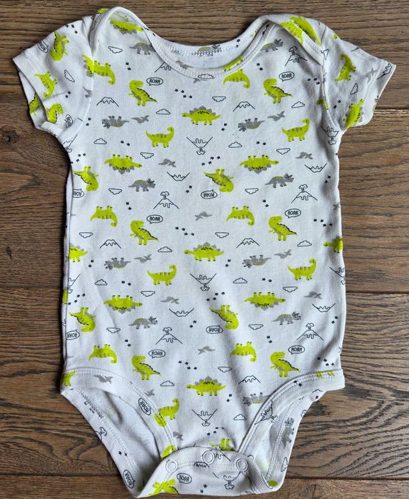 3 x Body Carter's krótki rękaw r. 3-6 M (68/74) super stan!