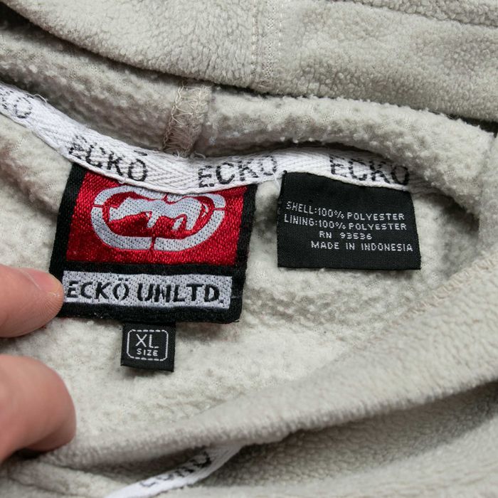 Y2k Ecko Unltd bootleg hoodie fleece bluza polarowa XL  rap bagy