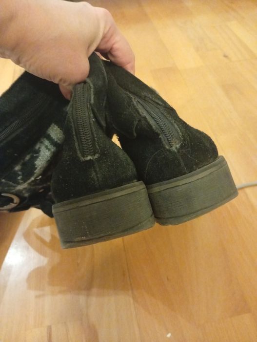 Buty zimowe kozaki święta 38/39 zamsz Gore-Tex oficerki