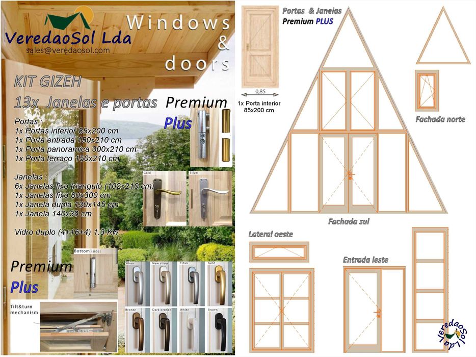 Casa Madeira KIT GIZEH 52.8 m² Pré-fabricada - Preço imbatível