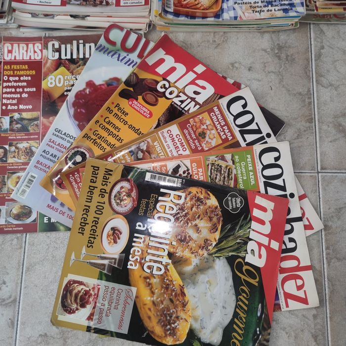 Revistas culinária e receitas +- 200 unidades