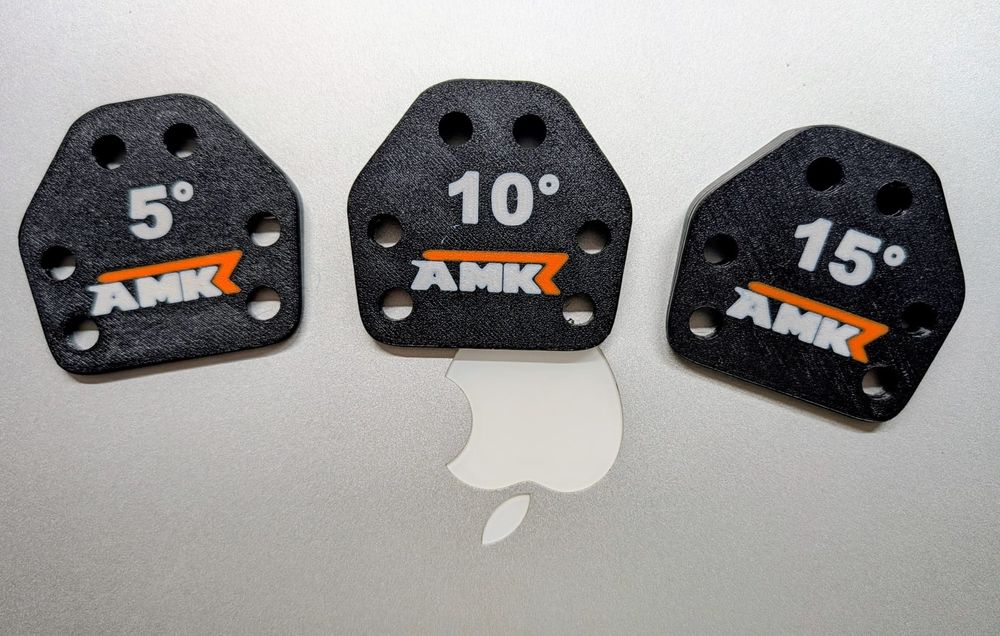 Kit cunhas volante kart AMK 5°/10°/15° OTK - POM - Novo