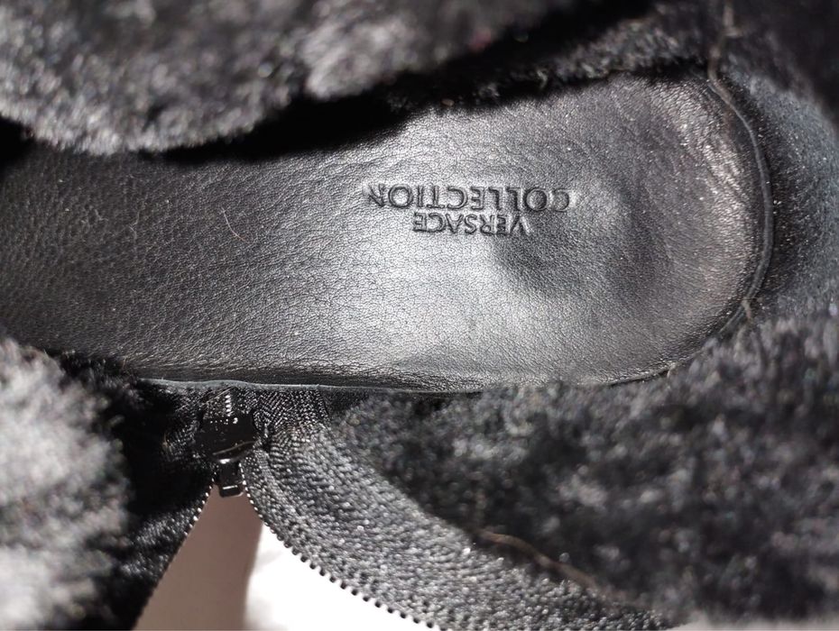 Buty czarne Versace za kostkę rozmiar 43