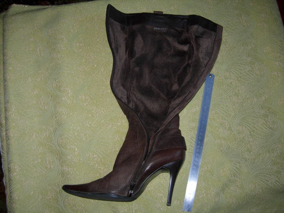 Сапоги женские кожаные 38 р.