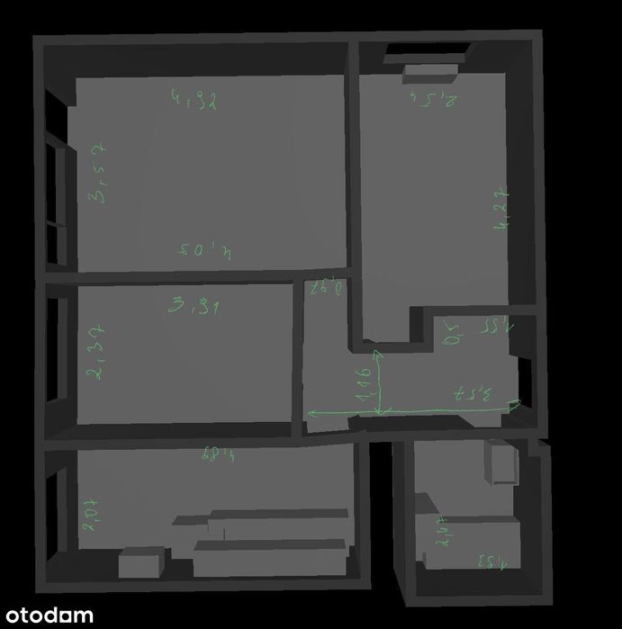 Przestronne mieszkanie z balkonem w centrum