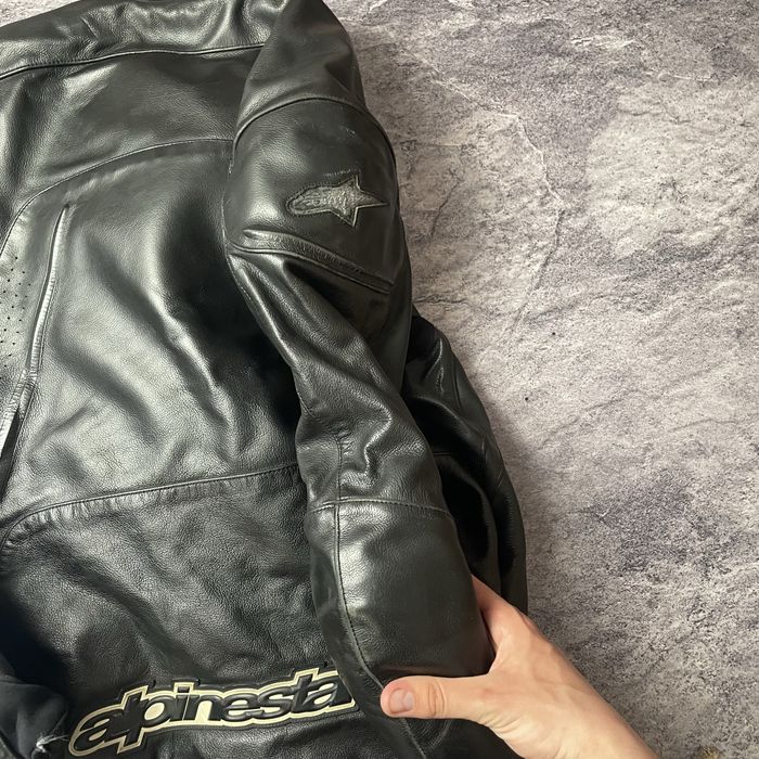 Кожаная мотокуртка alpinestars