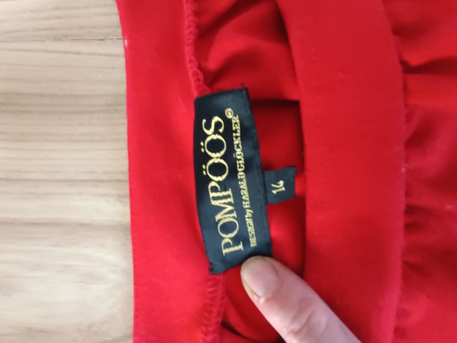 Pompoos Czerwona sukienka 42