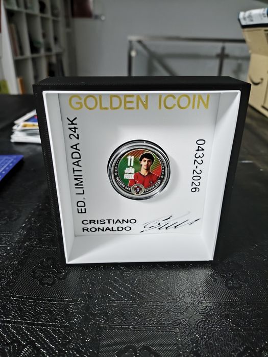 Expositor Moeda ICOINS Ronalddo
