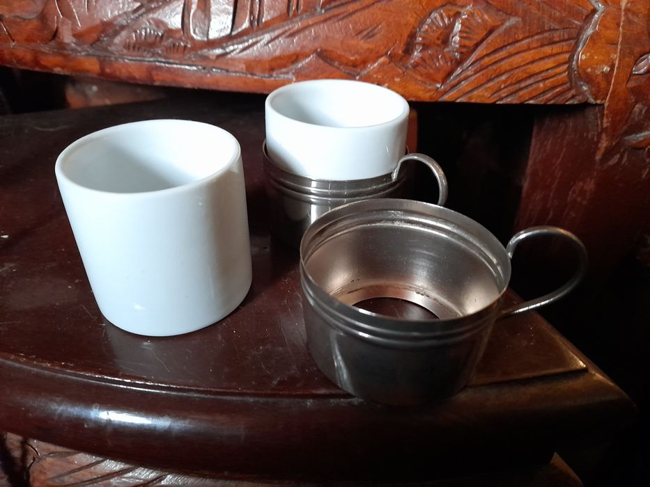 Chávenas café base amovível