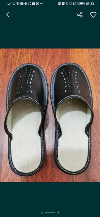 Pantofle Męskie Skórzane