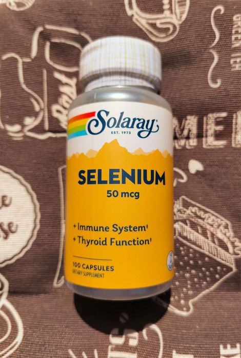 Solaray Селен без дріжджів selenium yeast free селеніум 50 100 200 мкг