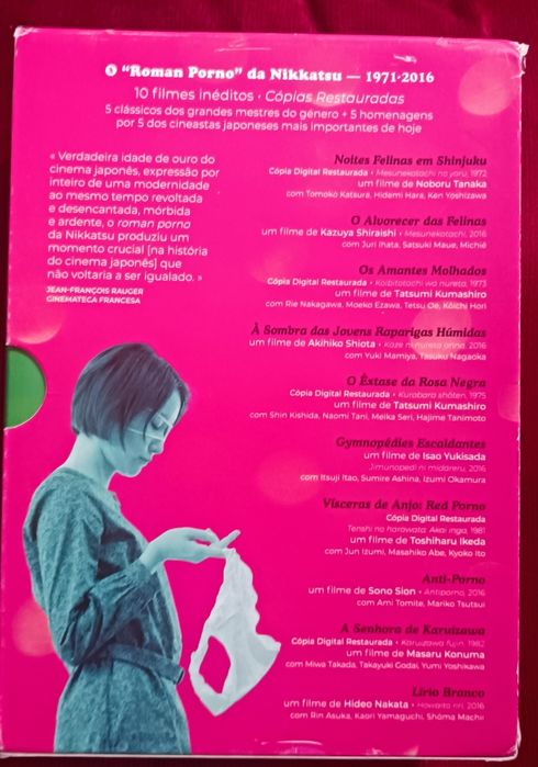 "Uma história erótica do Japão 1971-2016" 10 DVDs