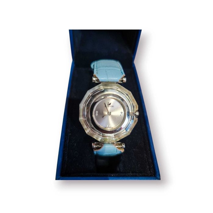 Relógio Feminino Swarovski Octea com Cristais e Pulseira Azul