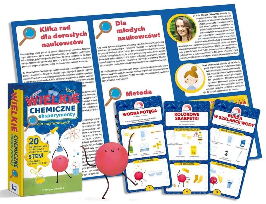 Wielkie chemiczne eksperymenty dla najmłodszych! Wydawnictwo Api Papi