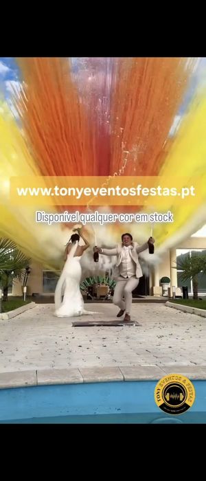 Fumo aéreo com sparkles 40mm casamentos batizados festas