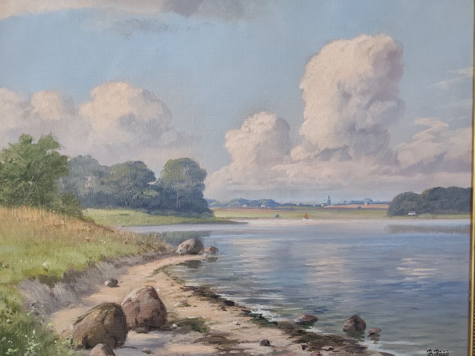 Stary obraz na płótnie BORGE RUUD NIELSEN (1925 -1998)
