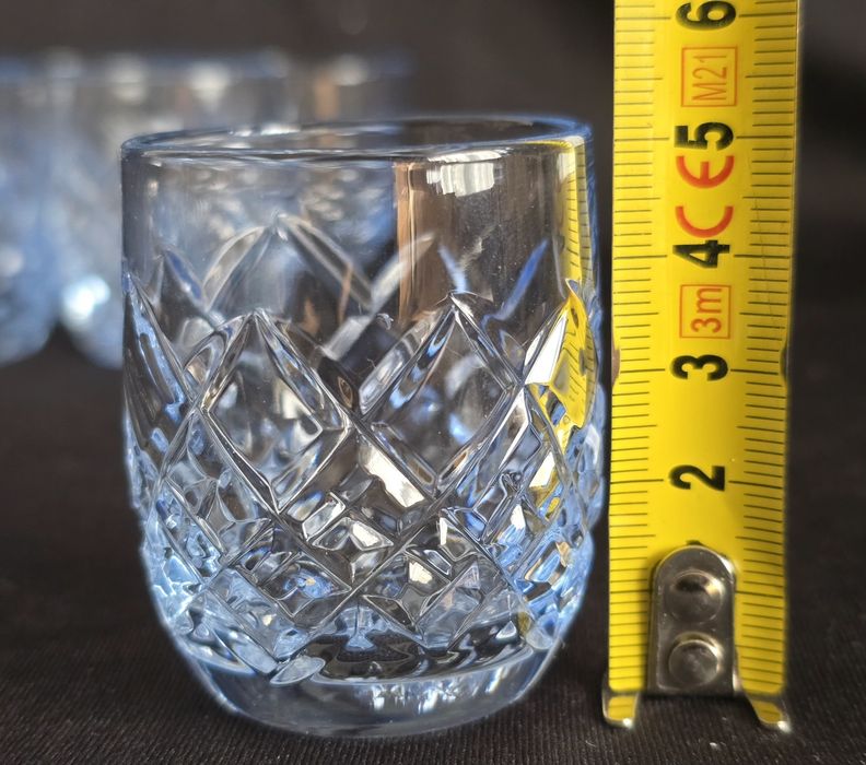 Kieliszki kryształowe 6 szt. Kolorowy kryształ niebieskie Niemen