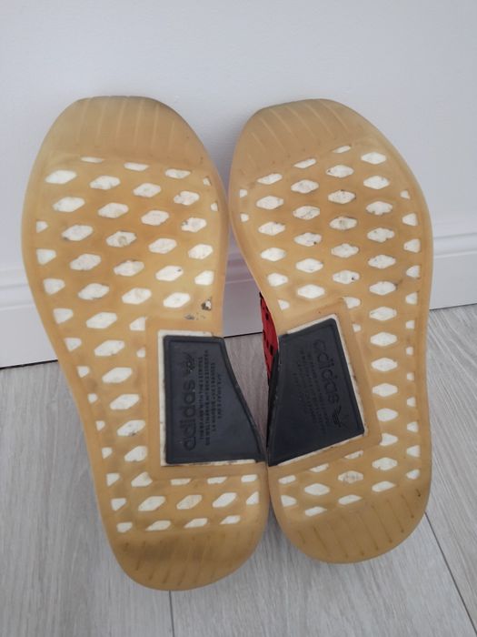 Adidas NMD_R2 Primeknit Core Red Sneakersy buty codzienne wiosenne