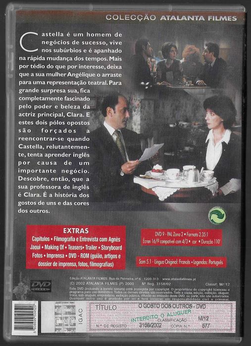 Agnès Jaoui. O Gosto dos Outros.