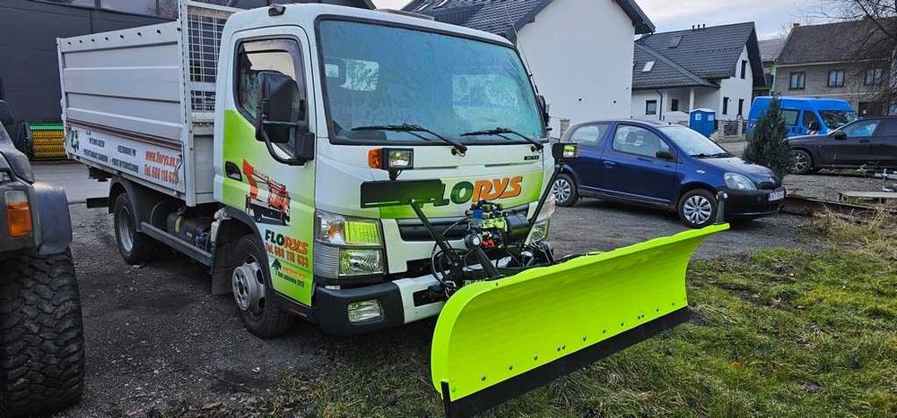 Pług śnieżny elektrohydraulika pełna opcja oświetlenie samochód pojazd
