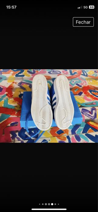 Sapatinhas botim T:37,5 unisexo “ ADIDAS “ (Pro model Animal)  37,5