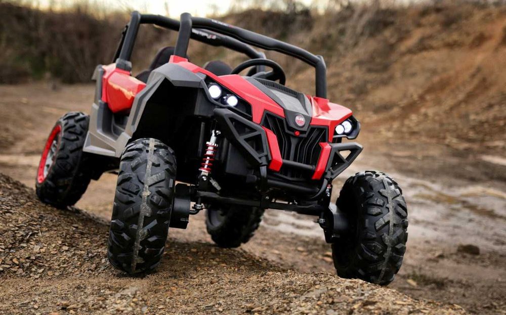 TERENOWY BUGGY UTV 24V 480W 4x4 Elektryczny Auto Akumulator 2 DZIECI