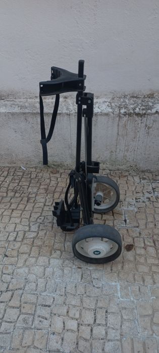 Carrinho e saco de Golfe c/ tacos