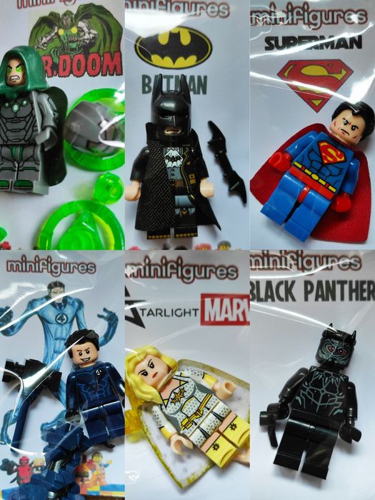 8 Figuras comp. LEGO NINJAGO Super Heróis Várias MINIFIGURAS