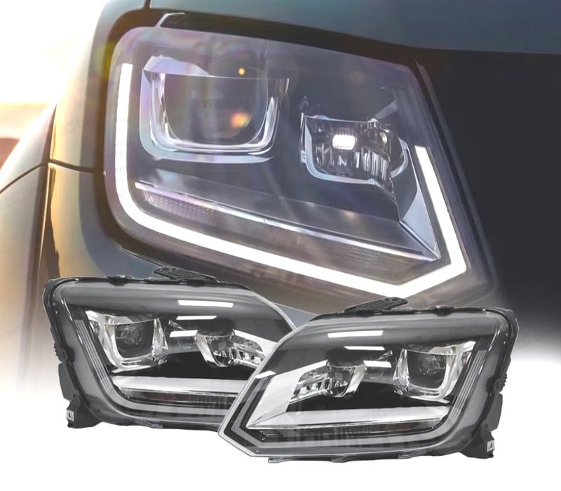 FARÓIS LED VOLKSWAGEN AMAROK 10-16 LOOK RESTYLING