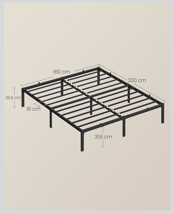 Vasagle stelaz pod materac 160x200
