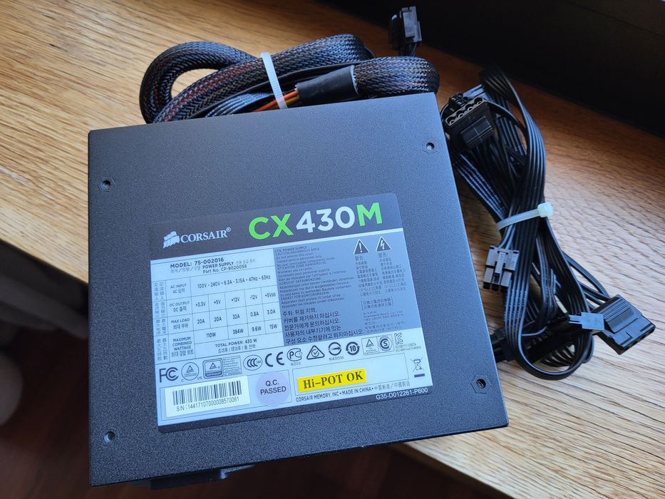 Fonte Alimentação ATX  Corsair CX430M