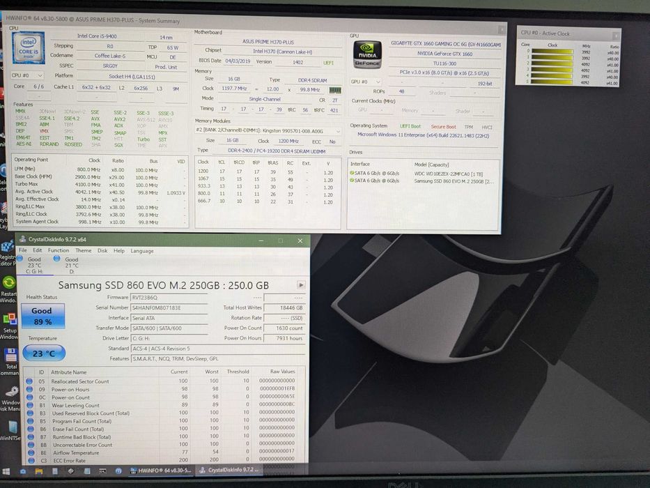 Системний блок i5-9400/GTX 1660/16GB DDR4/250GB+1TB