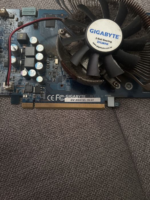 Karta graficzna Karta Graficzna Nvidia GeForce 9600GT OC 512MB Gigabyte / Zalman