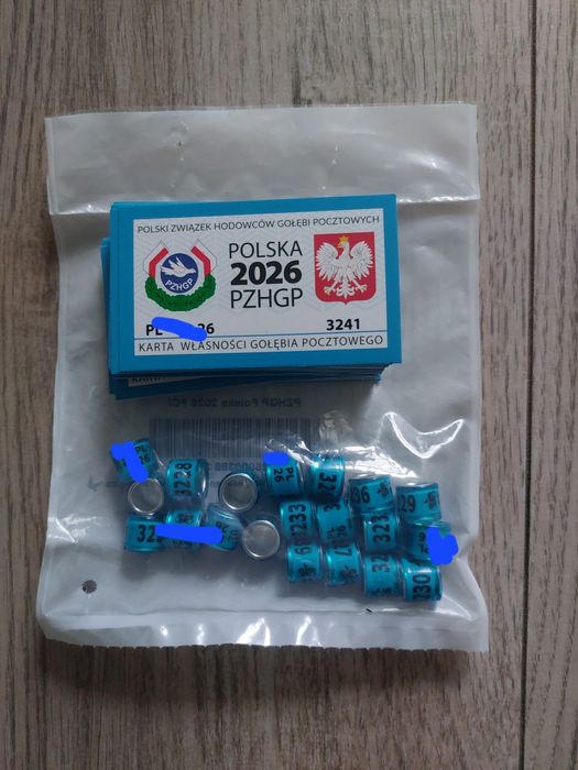 Obrączki z kartami 2026