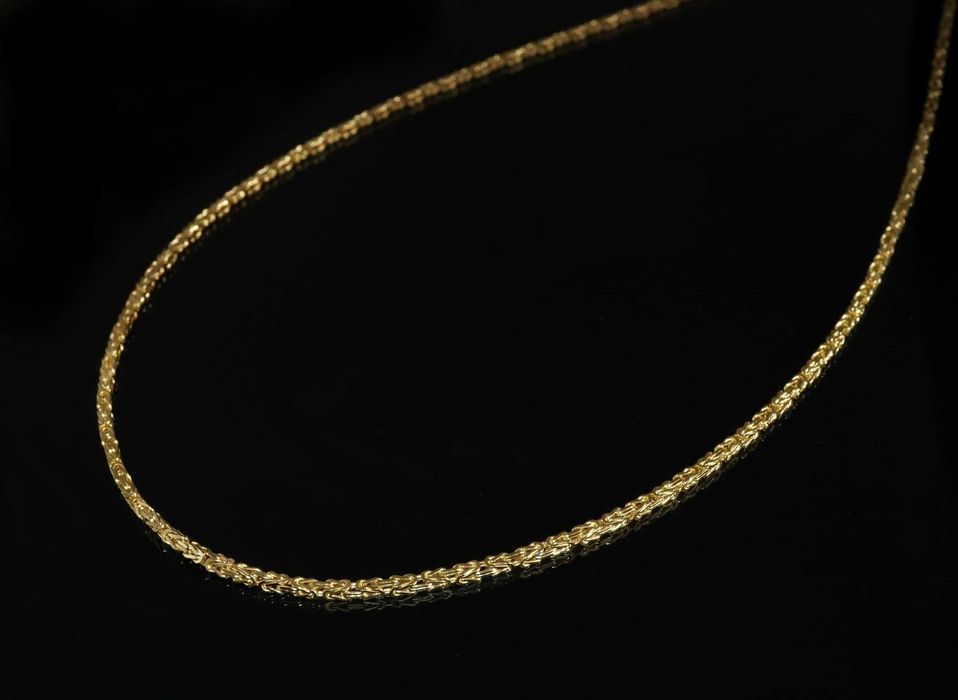 Promocja -15%%% Złoto 585 - złoty męski łańcuszek splot królewski waga 15,63 dł 50cm