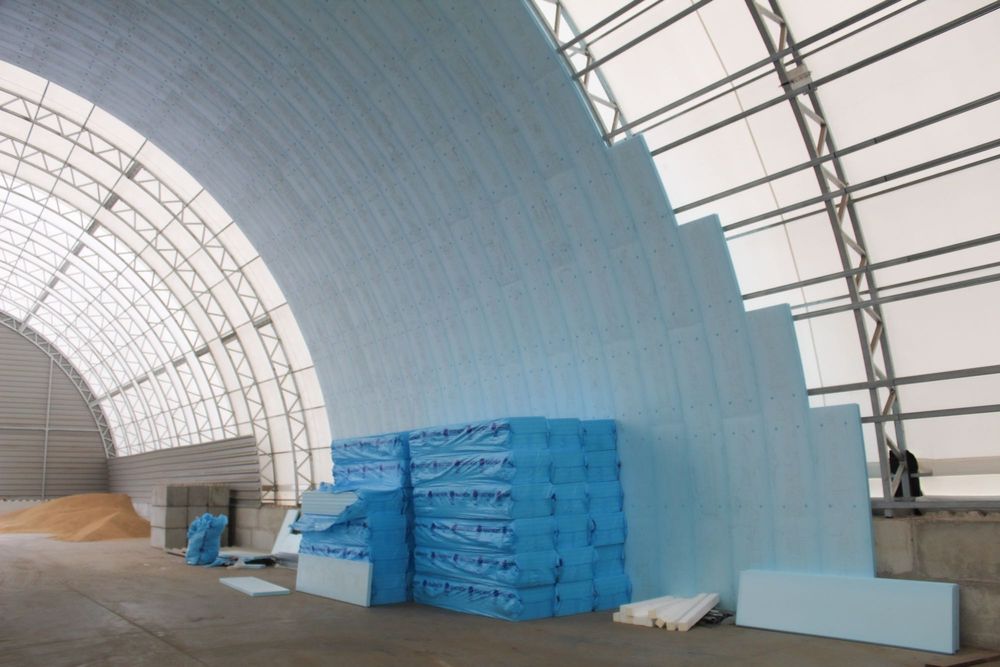 Izolacja Termiczna do Hal Tunelowych Łukowych Tentów Styrodur XPS AGRO