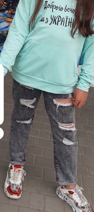 Джинси фірмові мом на підлітка або XS/S