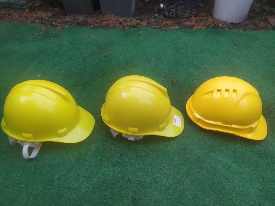 Kask, Hełm Ochronny dla Budowlańców, drwali 53- 66cm Żółty