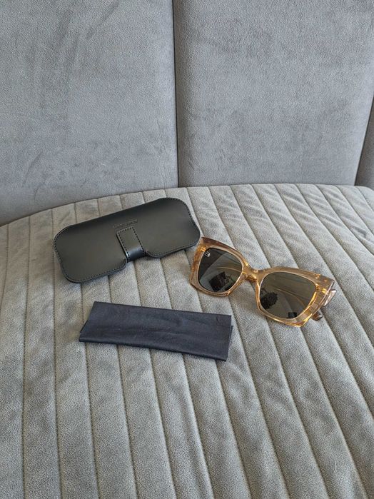 NIENOSZONE Saint Laurent okulary przeciwsłoneczne z przezroczystą ramką