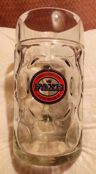 Бокал пивной 1 литр (Австрия) "FAX"