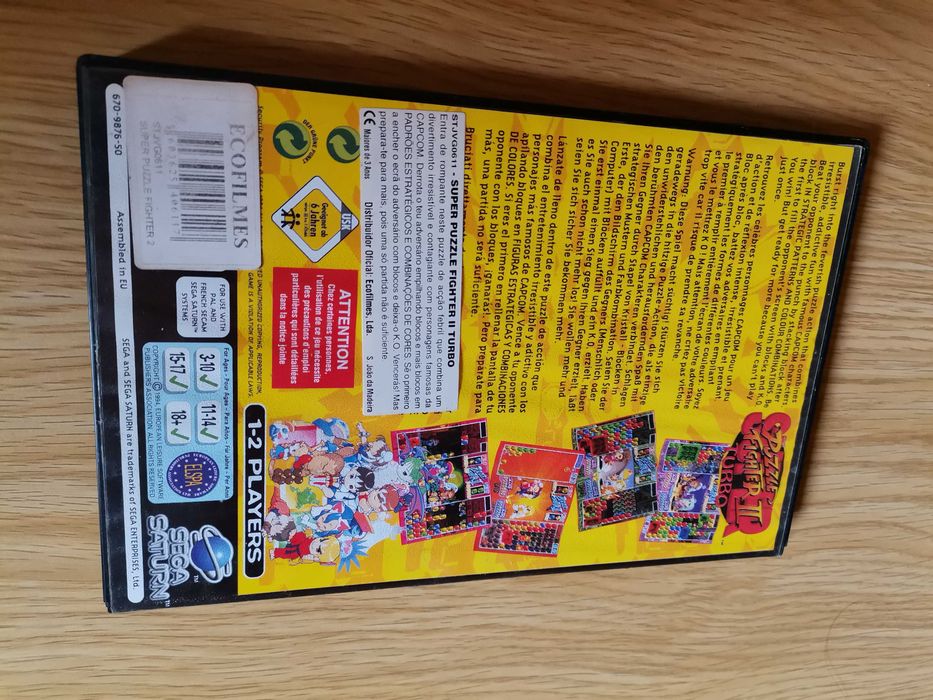 Jogo consola Sega Super Puzzle Fighter II