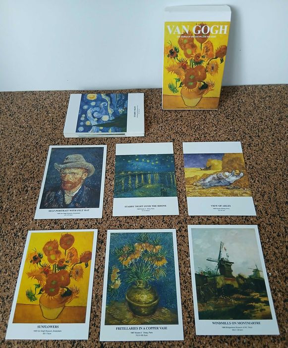 30 Postais de obras de arte de Vicent Van Gogh