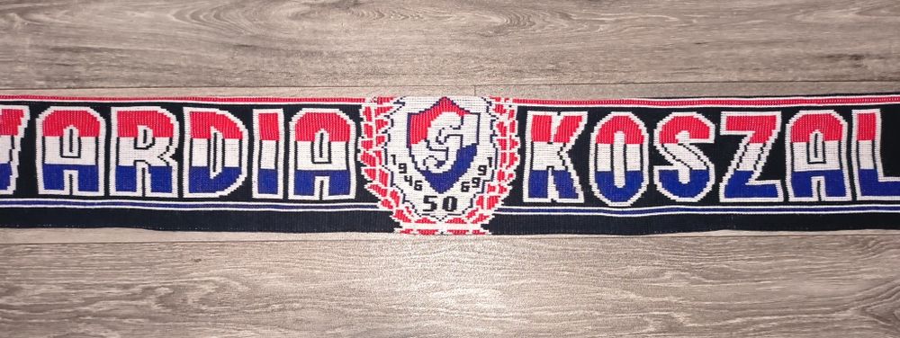 Stary szalik Gwardia Koszalin z 1996 roku