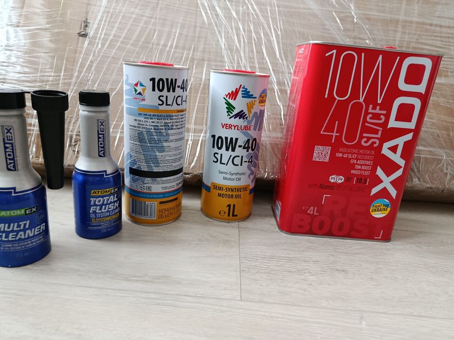 Масло 10w40 і очисники  Xado