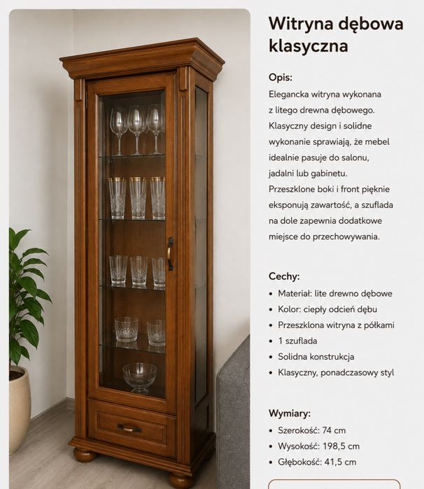 Sprzedam Meble dębowe