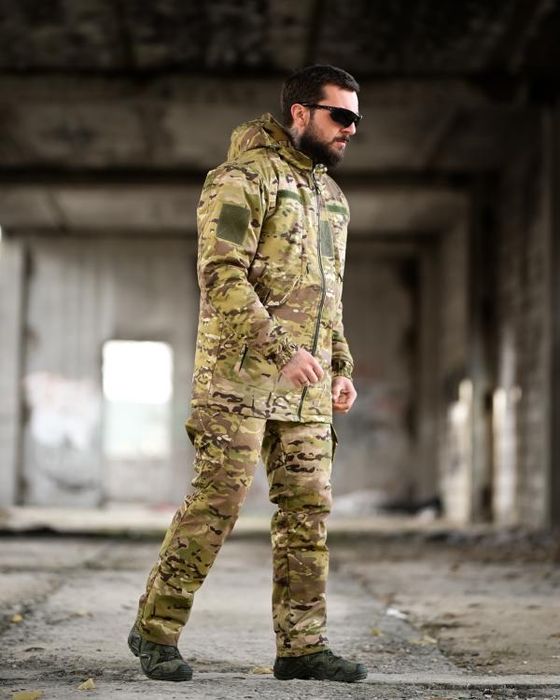 Тактичний зимовий костюм мультикам утеплений військовий до -20 спраажн