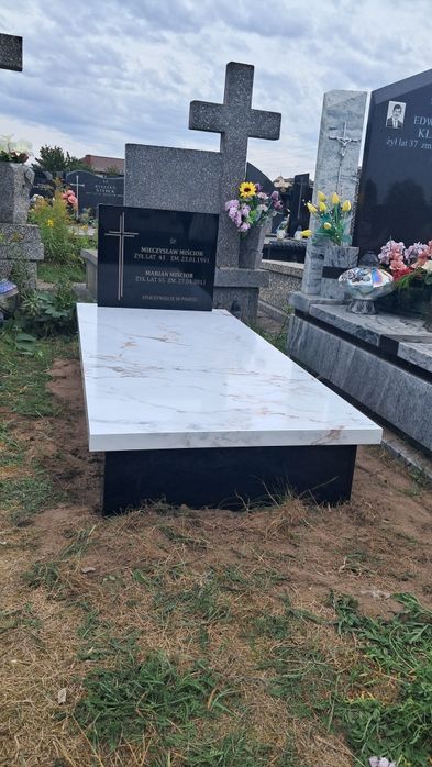 Nowoczesne Tanie Nagrobki Kompozytowe 4899 zł z montażem Cały Kraj.